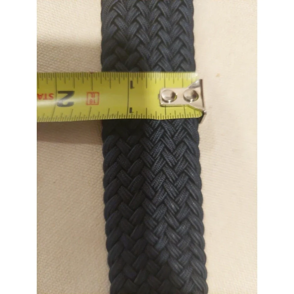 Navy Stretch Belt Braided Elastic Fabric Woven Belt 32 (81) England Spoke London